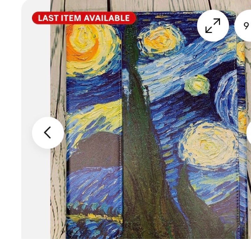 Protective Case Cover fits 14 in HP Pavilion Laptop Starry Night PU Leather