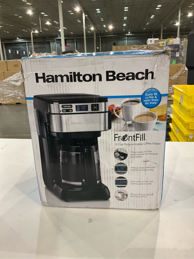 Condition photo showing New/Like New for Hamilton Beach 12 Cup Programmable Coffee Maker, FrontFill Drip Coffee Maker