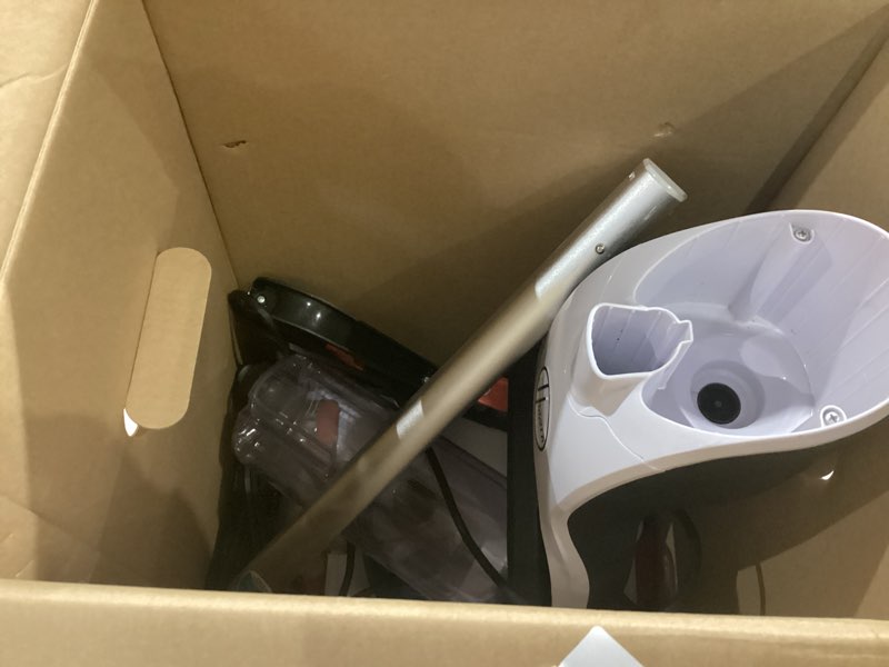 Condition photo showing As Is for hoover powerdash pet compact carpet cleaner machine, lightweight design, heatforce fast drying, antimicrobial brush roll, pair with a hoover carpet cleaner solution