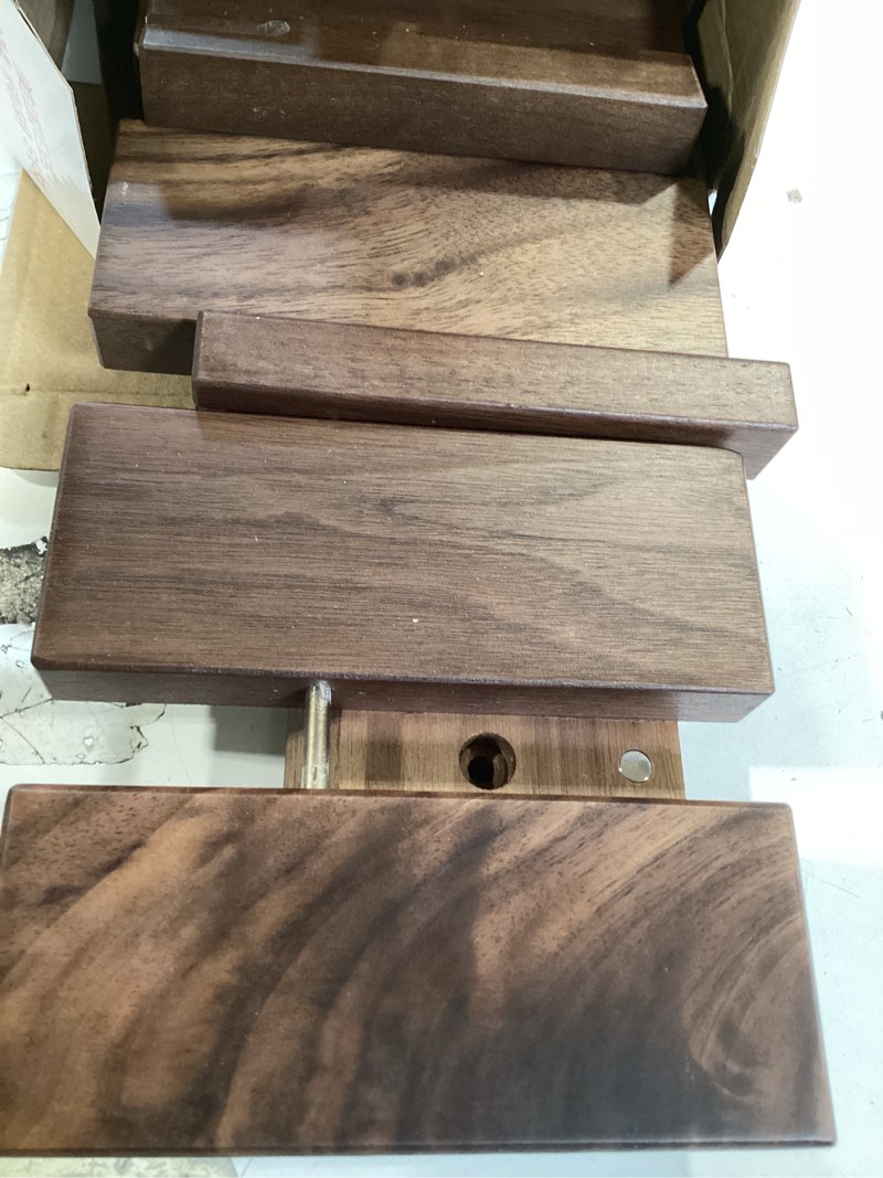 Condition photo showing Good Condition for quellance wood coat rack wall mount, coat hooks hanger wall mounted, heavy duty wall coat rack with 8 hooks for hanging coats/keys/hats/robe&towels/plants/bags, walnut