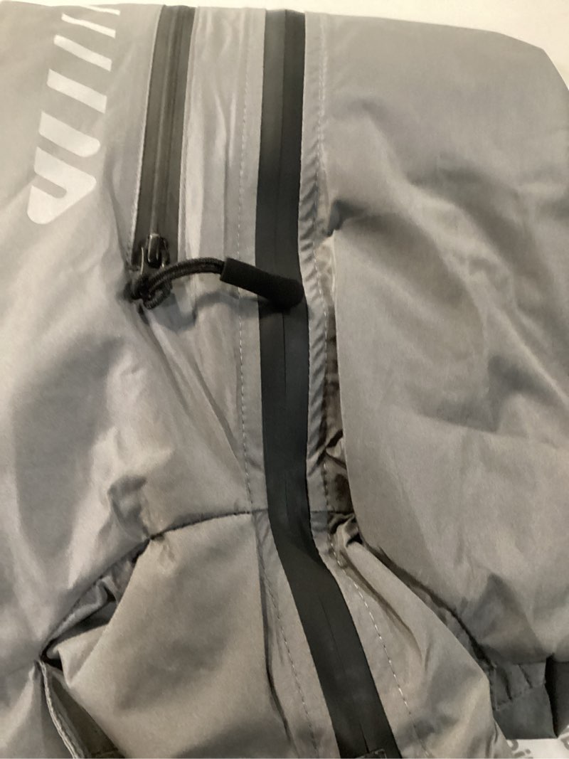 Condition photo showing Good Condition for lo.gas men’s cycling rain jacket waterproof with hood, lightweight packable bike raincoat small rain jacket-grey