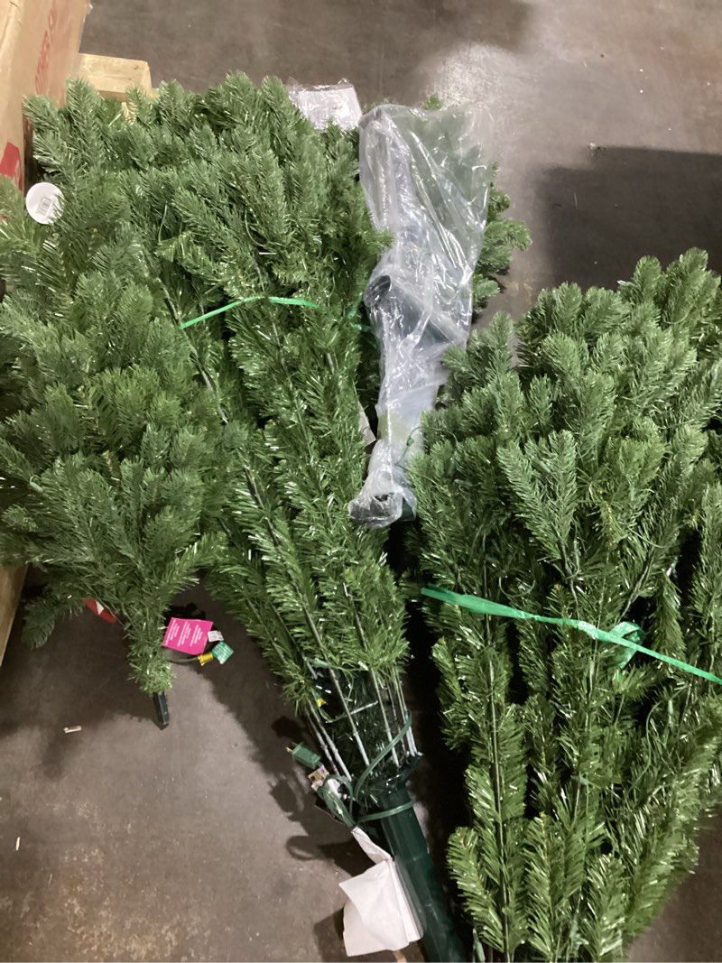 Condition photo showing Good Condition for National Tree Company Pre-lit Feel Real® Artificial Christmas Tree  Green  Downswept Douglas® Fir  Clear Lights  Includes Stand  10 feet