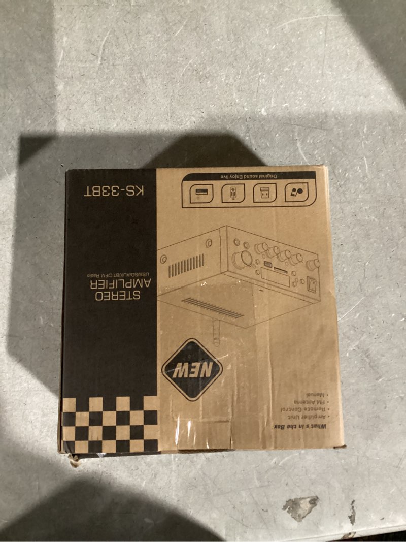 Condition photo showing Good Condition for Romica Stereo Audio Amplifier, 2 Channel 500W Bluetooth 5.0 Home Theater Power Amplifier with FM, Echo, AUX, USB, SD, MIC Inputs, HiFi AMP for Passive Speakers and Active subwoofer 500W*2