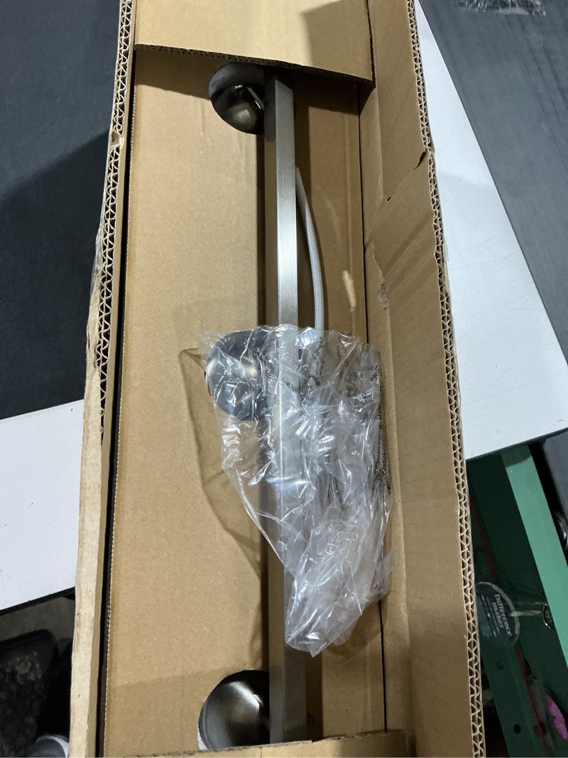 Condition photo showing Good Condition for stainless steel milk glass vanity lights for bathroom, 3 light brushed nickel bathroom light fixtures over mirror, ceramic e26 sockets wall mounted brushed nickel 3 light