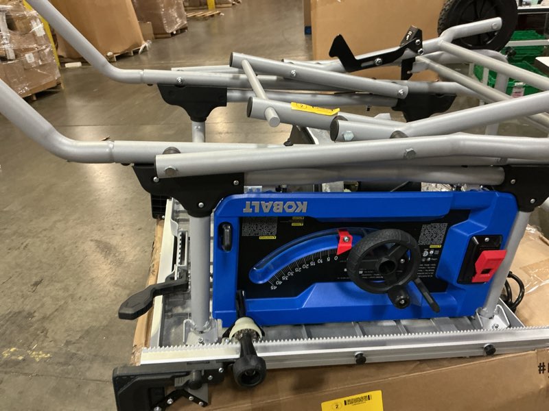 Condition photo showing Good Condition for kobalt 10-in 15 -amp 120 -volt portable jobsite table saw with gravity rise stand