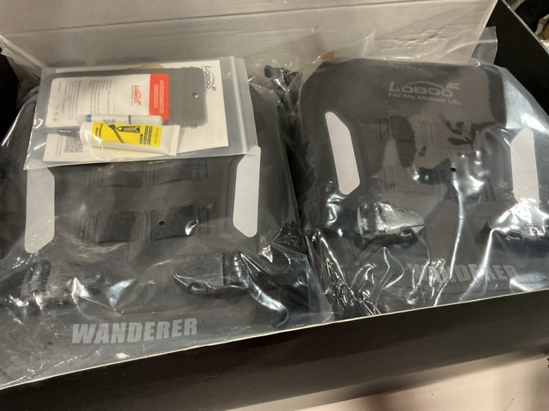 Condition photo showing New/Like New for loboo bhgb05t wanderer inflatable motorcycle crash bar bags – 6l waterproof front bumper bags (2pcs), anti-theft lockable, air-cushion protection, fits 25mm bars for adventure touring