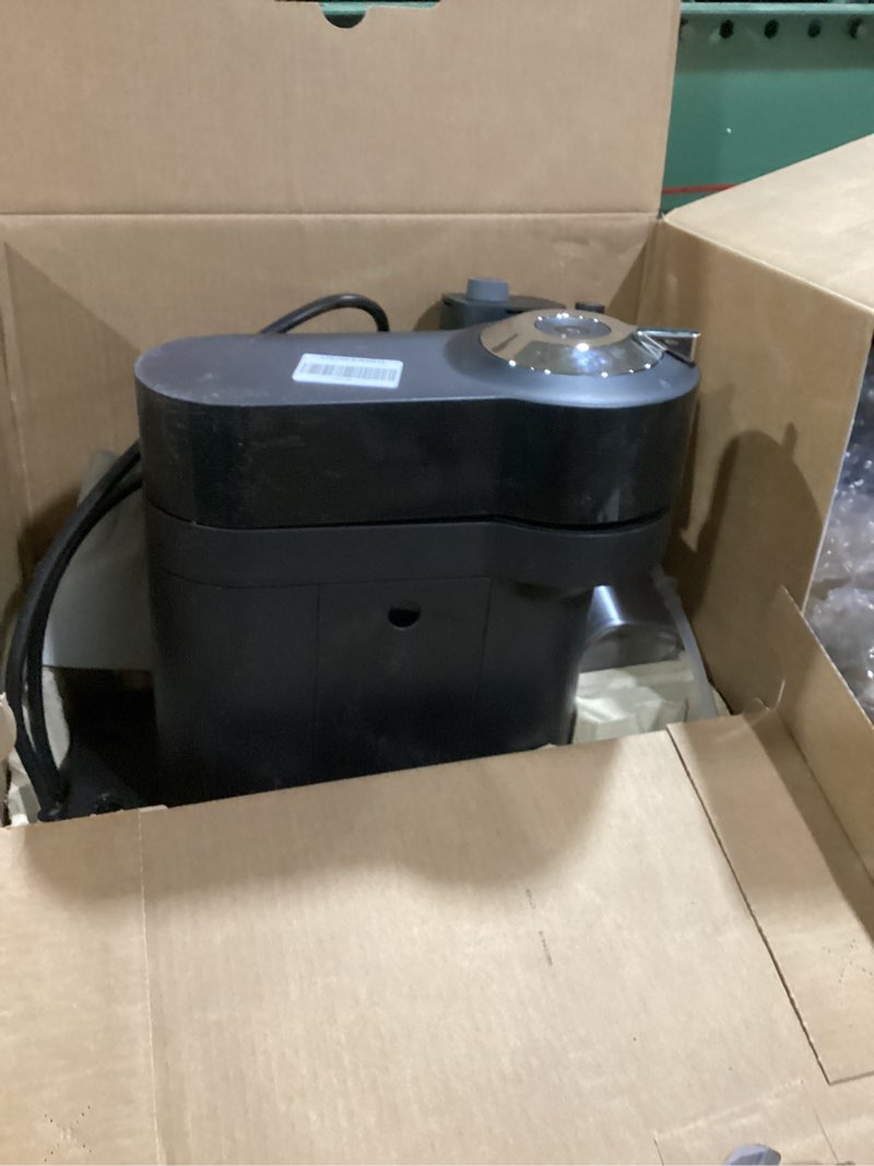 Condition photo showing As Is for nespresso vertuo lattissima coffee and espresso maker by de'longhi, matte black & glossy