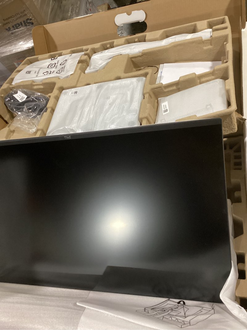 Condition photo showing As Is for Dell 27 Plus 4K USB-C Monitor - S2725QC - 27-inch 4K (3840 x 2160) 120Hz 16:9 Display, AMD FreeSync Premium, sRGB 99%, Integrated Speakers, 1500:1 Contrast Ratio, Comfortview Plus - Ash White 27 Inches S2725QC USB-C