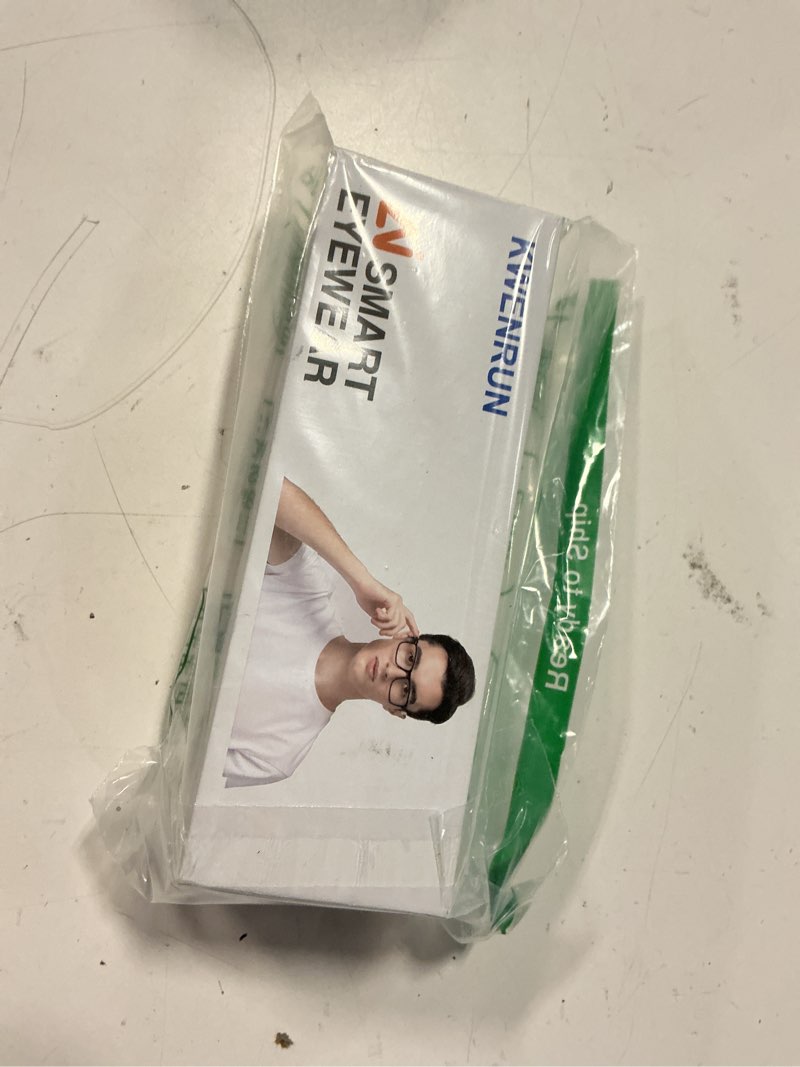 Condition photo showing New/Like New for kwenrun ai smart glasses with 8mp camera, 4k video & hd photo, bluetooth audio, ai voice assistant, real-time translation, object recognition, noise-cancel calls, music, photochromic lenses black-8mp