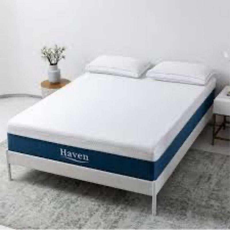 12" cooling gel memory foam mattress - queen size medium firm, removable cover, mattress in a box fo