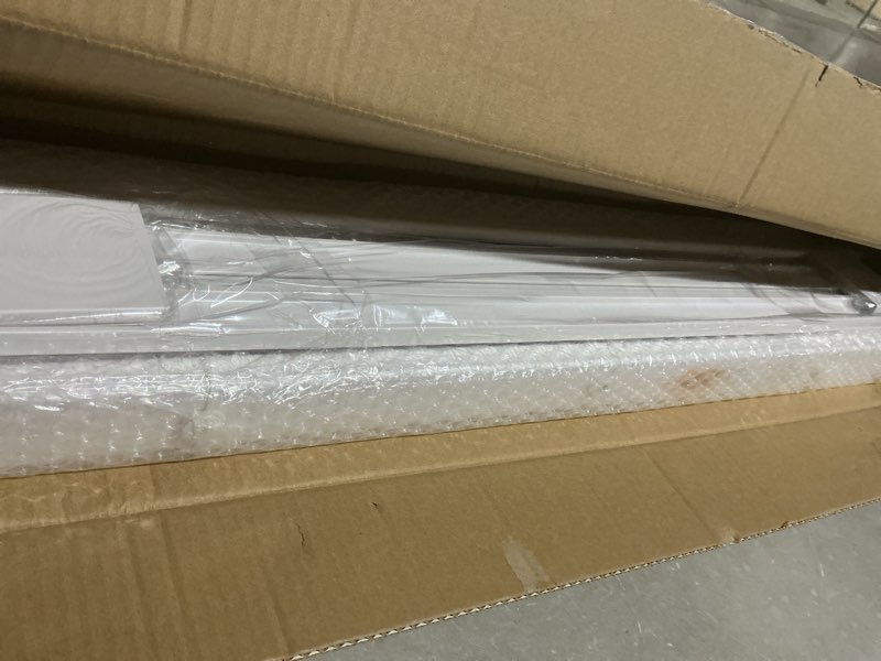Condition photo showing Good Condition for lotus & windoware cordless, 2 inch faux wood blind, 21" wide x 60" long, window blinds, blinds & shades, blinds for indoor windows, smooth, bright white - 21" x 60",bright white 21"w x 60"h bright white