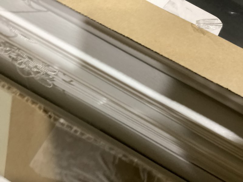 Condition photo showing Good Condition for allen + roth trim at home 2-in slat width 35-in x 64-in cordless white faux wood room darkening horizontal blinds