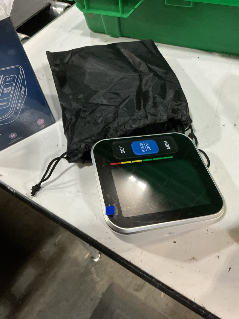 Condition photo showing Good Condition for blood pressure monitors for home use upper arm, accurate cuff 8.7”-15.7” monitor with large backlight display 2 users 240 sets memory & hr detection, digital bp machine with carrying case