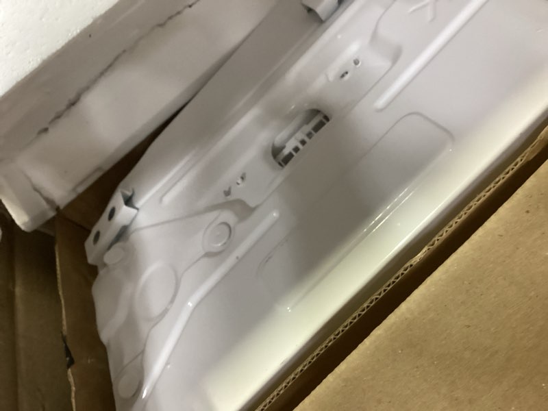 Condition photo showing As Is for amazon basics 5000-btu small window air conditioner, up to 150 sqf, window ac units with cool and fan functions, washable filter, adjustable window kit, intuitive mechanical controls, white white 5000 btu