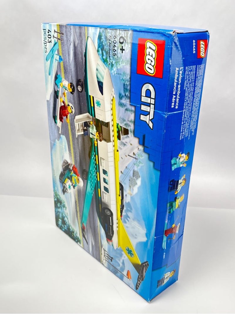 lego city emergency air ambulance airplane building toy - 60465 see photos