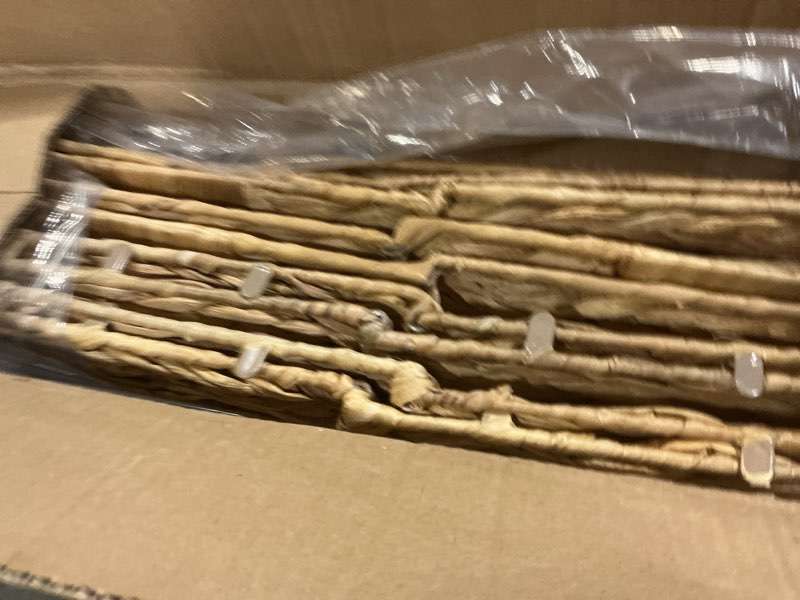 Condition photo showing Good Condition for 11x11in wicker storage baskets set of 5 collapsible water hyacinth basket for organizing,handwoven woven bins for bedroom,living room,shelves - natural