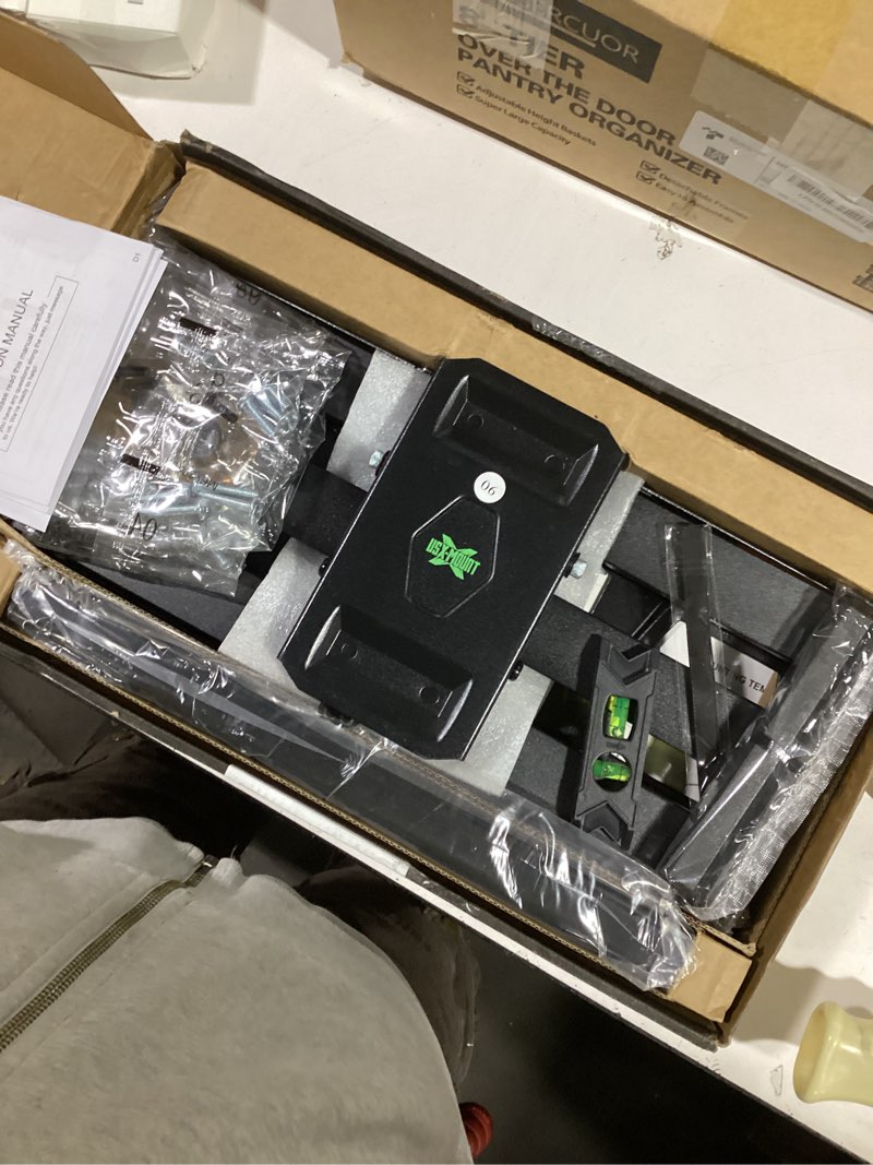 Condition photo showing Good Condition for Full Motion TV Wall Mount for Most 37"-84" Flat Screen TV, Swivel or Tilt TV Wall Bracket with Dual Articulating Arms, for 12"-16" Wood Studs, Max VESA 600x400mm, Load 120 lbs by USX MOUNT 37-84 inch, 120 lb