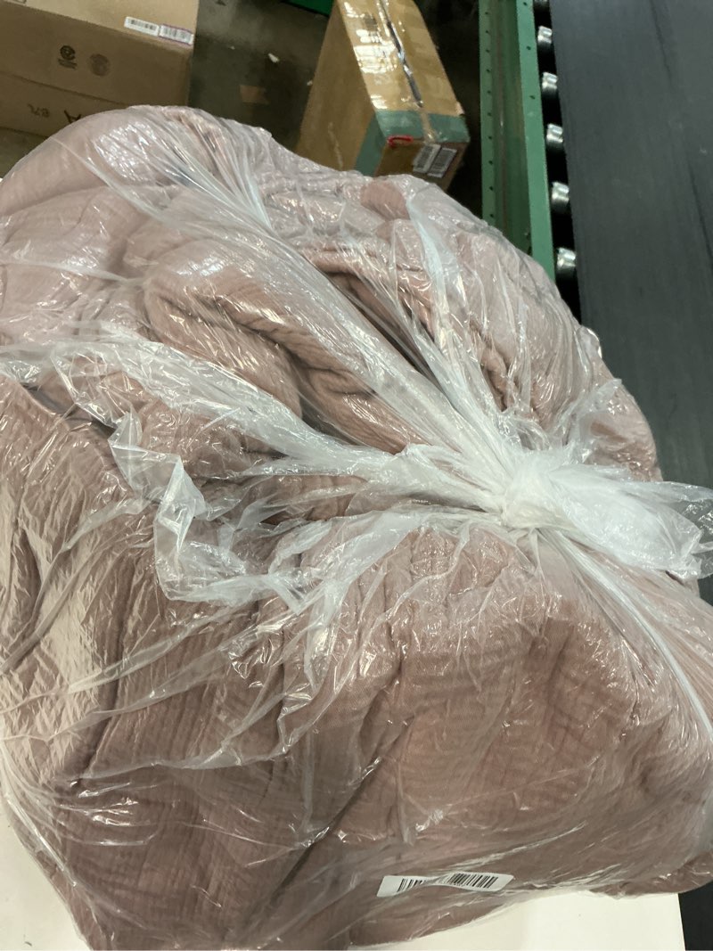 Condition photo showing Good Condition for organic cotton gauze dream quilt set, king/cal king, fig