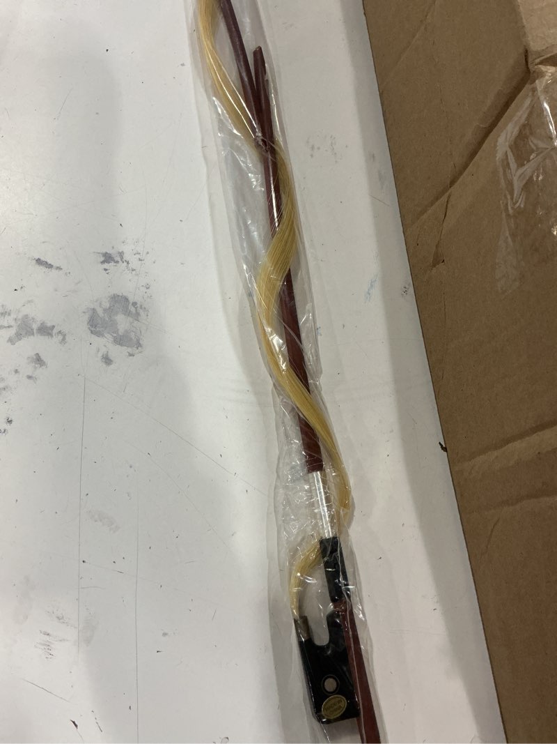 Condition photo showing New/Like New for ADM 1/2 Size Student Cello Bow, Well Balanced Handmade Brazilwood Classic Cellos Bow Light Weight with Horsehair, Ebony Frog for Beginners