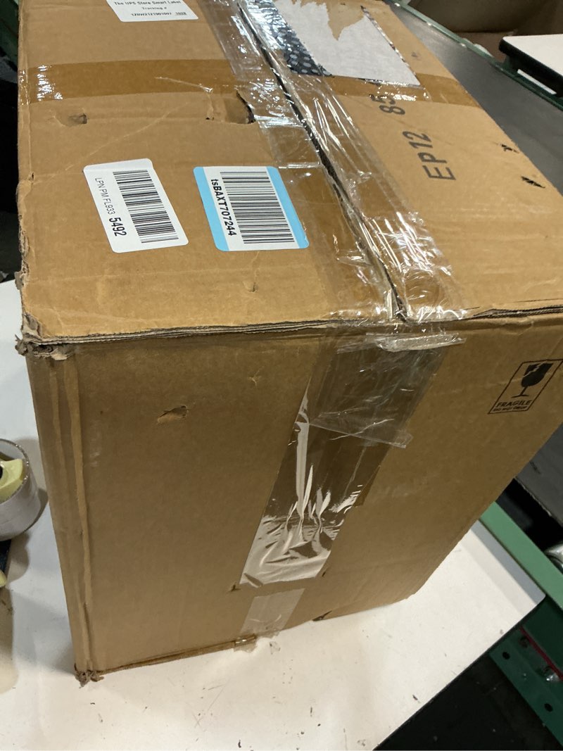 Condition photo showing New/Like New for 12 pack glass cylinder vases 16 inch tall clear flower vase for centerpieces, hurricane floating candle holder wedding decorations, floral vase bulk for table shelf party home deco (16 x 3.35 inch) 12 pack 3.35" w x 16" h
