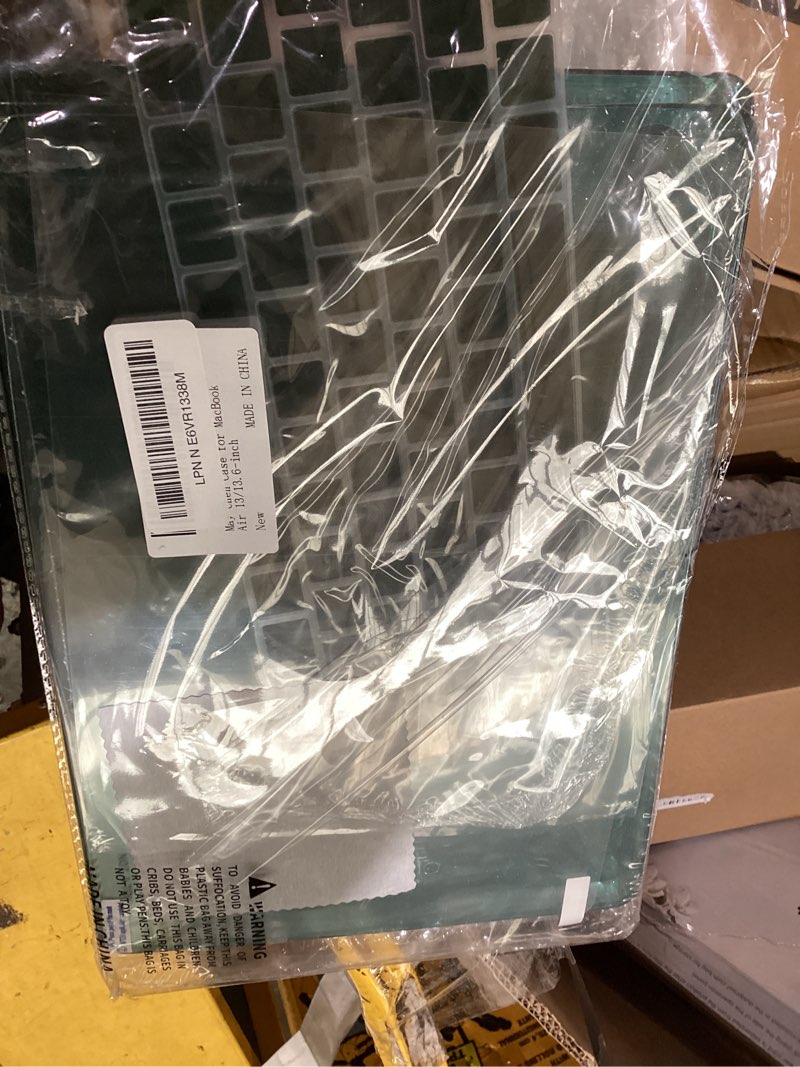 Condition photo showing As Is for may chen case for macbook air 13/13.6-inch (m5/m4/m3/m2, 2022-2026 models a3449 a3240 a3113 a2681), lightweight | closes seamlessly | ideal for work hard shell case, dark cyan glitter