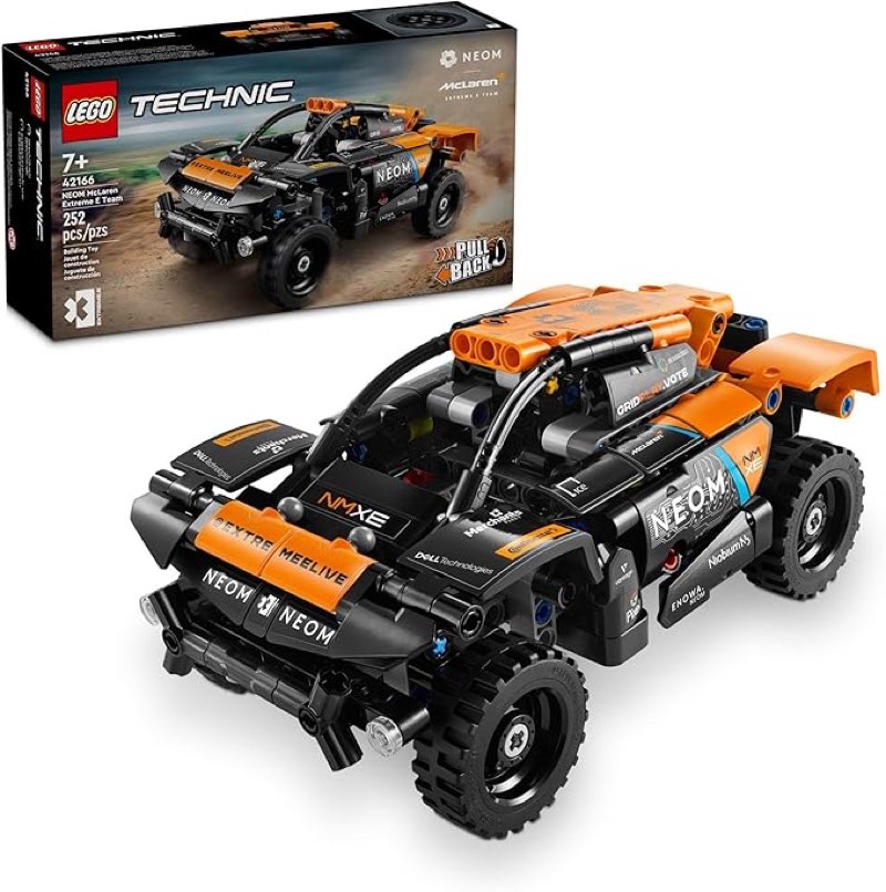 LEGO Technic NEOM McLaren Extreme E Race Car, Off-Road Pull Back Car for Action Vehicle Role Play, C