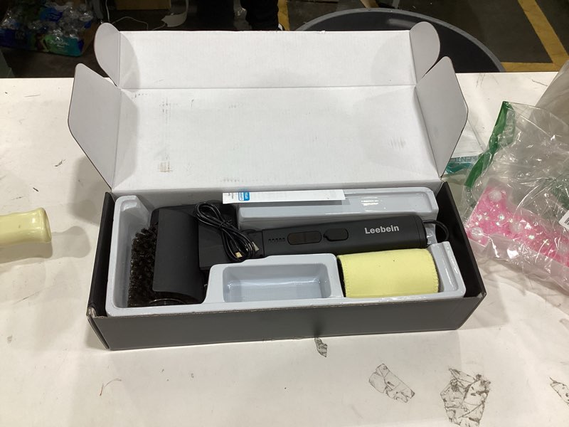 Condition photo showing Good Condition for Leebein Electric Grill Brush for Outdoor, 2026 Upgraded BBQ Grill Cleaner with 3 Heads, 3-Speed & Angle Adjust Cordless Rotary Grill Brush, 150Mins Runtime Grill Cleaning Brush for Barbecue Grates Black