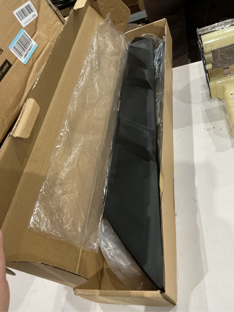 Condition photo showing As Is for dry bay vent blocks and rear window spoiler,rear hatch hood car wash covers engine bay air vent inserts protection for corvette c8 z51 coupe 2020+ for c8 z06 2023+/e-ray 2024+ (black)