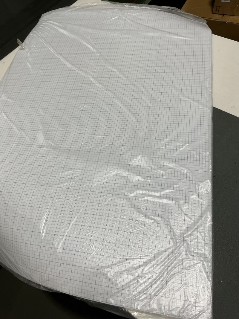 Condition photo showing As Is for (2-pack) graph paper pad - 24" x 36" large graph paper, 50 sheets/100 pages, 4"x4" ruled grid paper for engineer architect designer mathematician draftsmen sketch house commercial