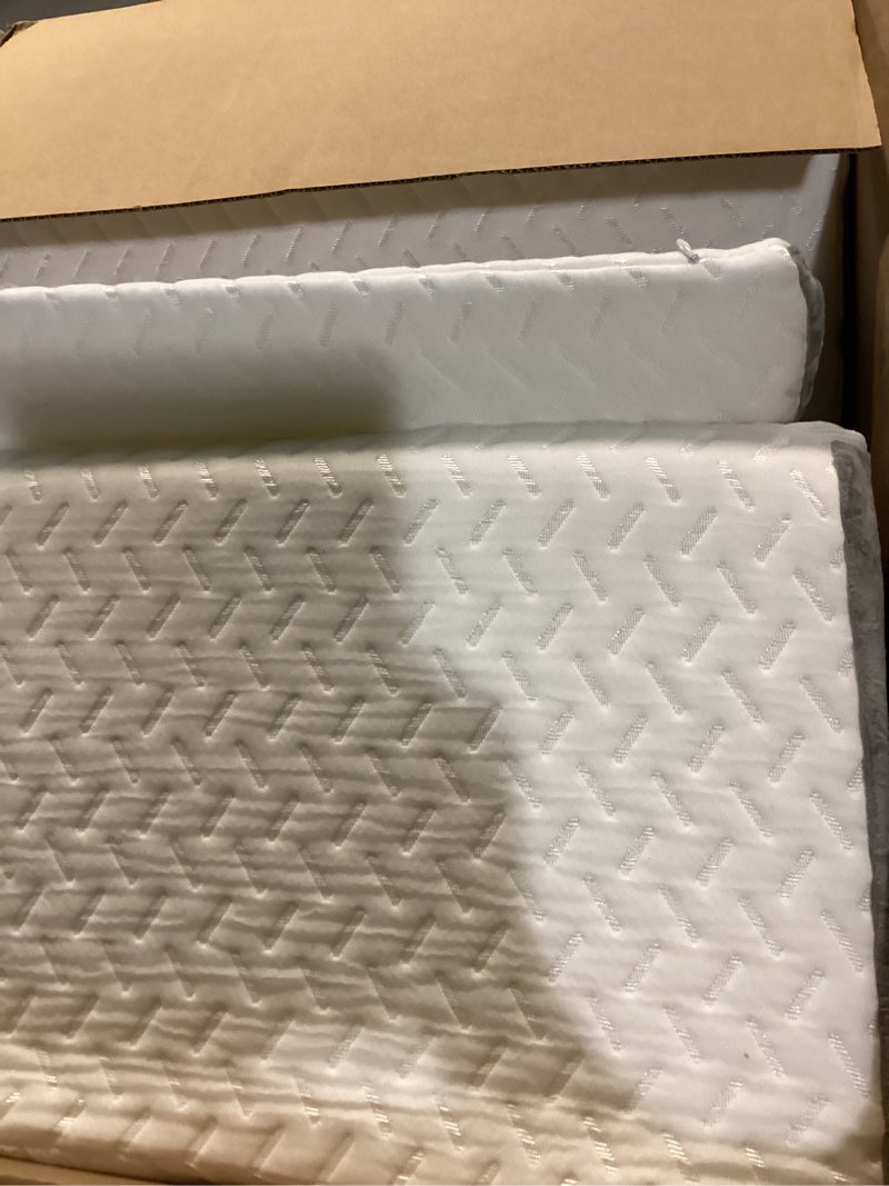 Condition photo showing As Is for white wedge pillow