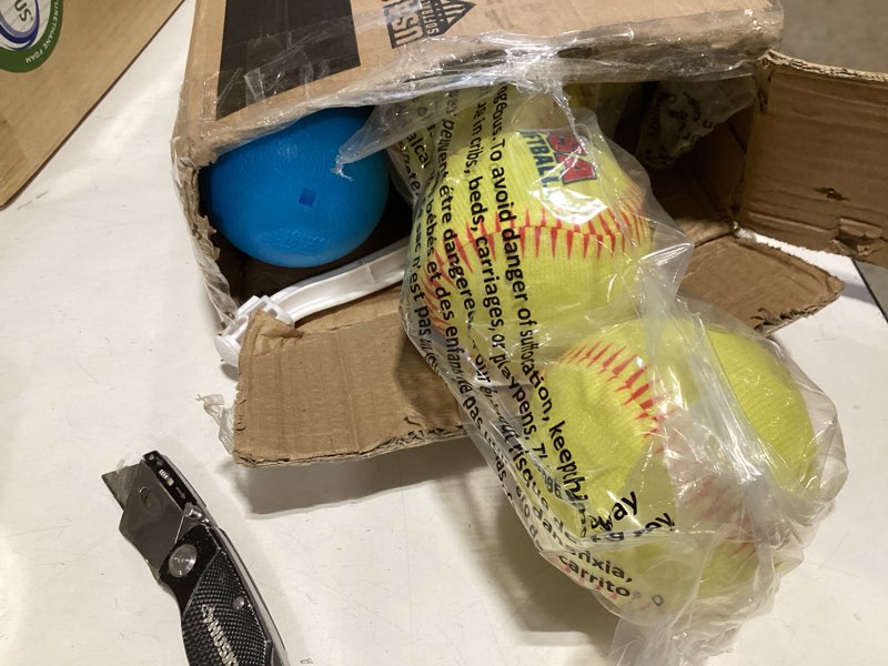 Condition photo showing Good Condition for franklin sports grow-with-me kids baseball batting tee + stand set for youth + toddlers - youth baseball, softball + teeball hitting tee set for boys + girls grow with me tee - usa softball