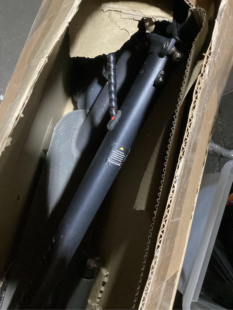 Condition photo showing As Is for INVANTI E30 Adult Electric Scooter, Max 20Miles & 18 MPH, 350W Motor, Turn Signals, Smart APP, 8.5" Solid Tires, Foldable Commuter Electric Scooter for Adult with Rear Suspension and Dual Brakes Gray