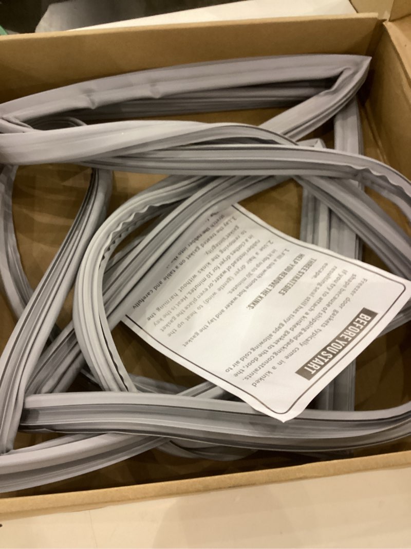 Condition photo showing Good Condition for 2 Pack-W10830162 Refrigerator Door Gasket Replacement for Whirlpool, Kenmore, Kitchen-Aid Refrigerator Door Seal, 39.7"x16.9" Fridge Door Gasket Seal fit Model WRF535SMBM00, KBFS20EVMS13, IX6HHEXDSM00