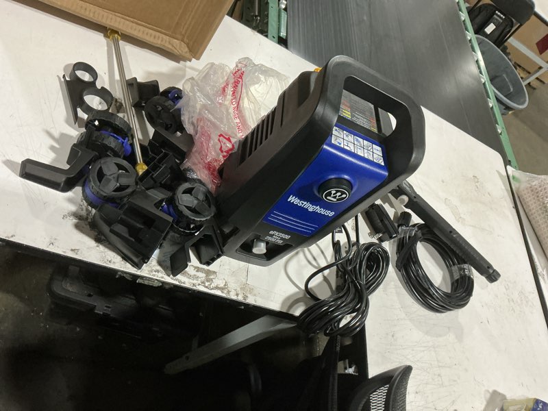 Condition photo showing Good Condition for westinghouse epx3500 electric pressure washer, 2500 max psi 1.76 max gpm with anti-tipping technology, onboard soap tank, pro-style steel wand, 5-nozzle set, for cars/fences/driveways/home/patios