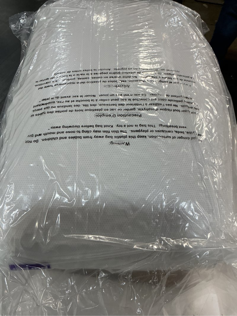 Condition photo showing New/Like New for purple harmony pillow – talalay latex foam cooling pillow for combo or side sleepers, 360º hex gelflex grid for no-pressure support and luxurious weightless feel - standard, medium feel, med height