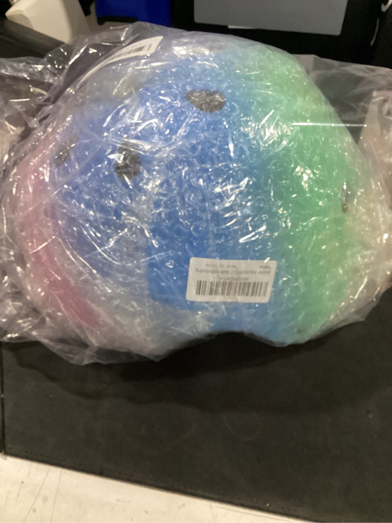 Condition photo showing Good Condition for adjustable color gradient toddler kids bike helmet for 3-5-8-14+ages girls boys.skateboard bicycle toddler helmet 2-4 years for multi-sports cycling scooter inline roller skates rollerblading gradient-a medium
