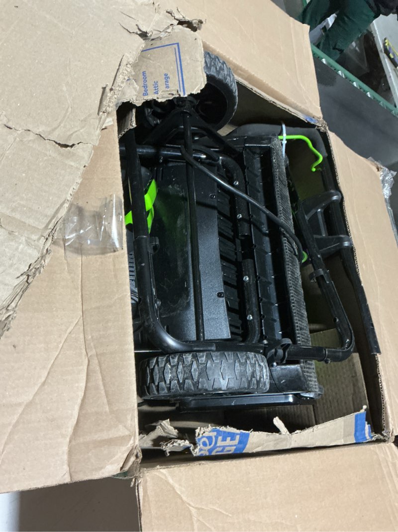 Condition photo showing As Is for Greenworks 80V (75+ Compatible Tools) 20” Brushless Cordless Snow Blower, 2.0Ah Battery and Charger Included 20" 2.0Ah