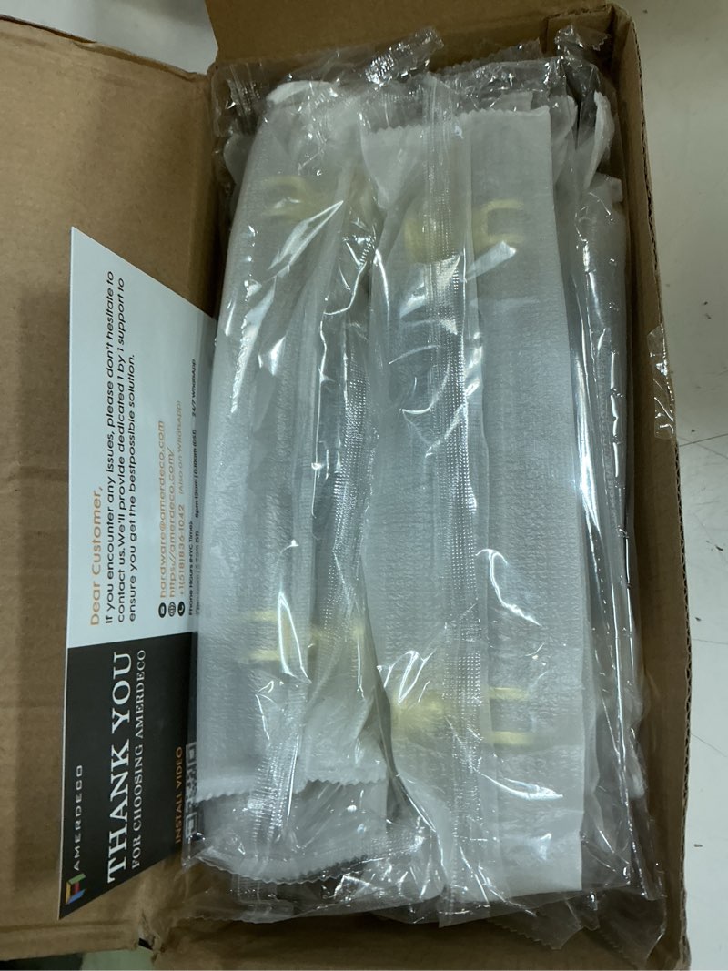 Condition photo showing New/Like New for amerdeco 10 pack brushed satin nickel and gold cabinet pulls 5 inch(128mm) hole centers kitchen cabinet handles cabinets hardware drawer pulls zh0058 5"/128mm hole center 10 pack gold+brushed satin nickel