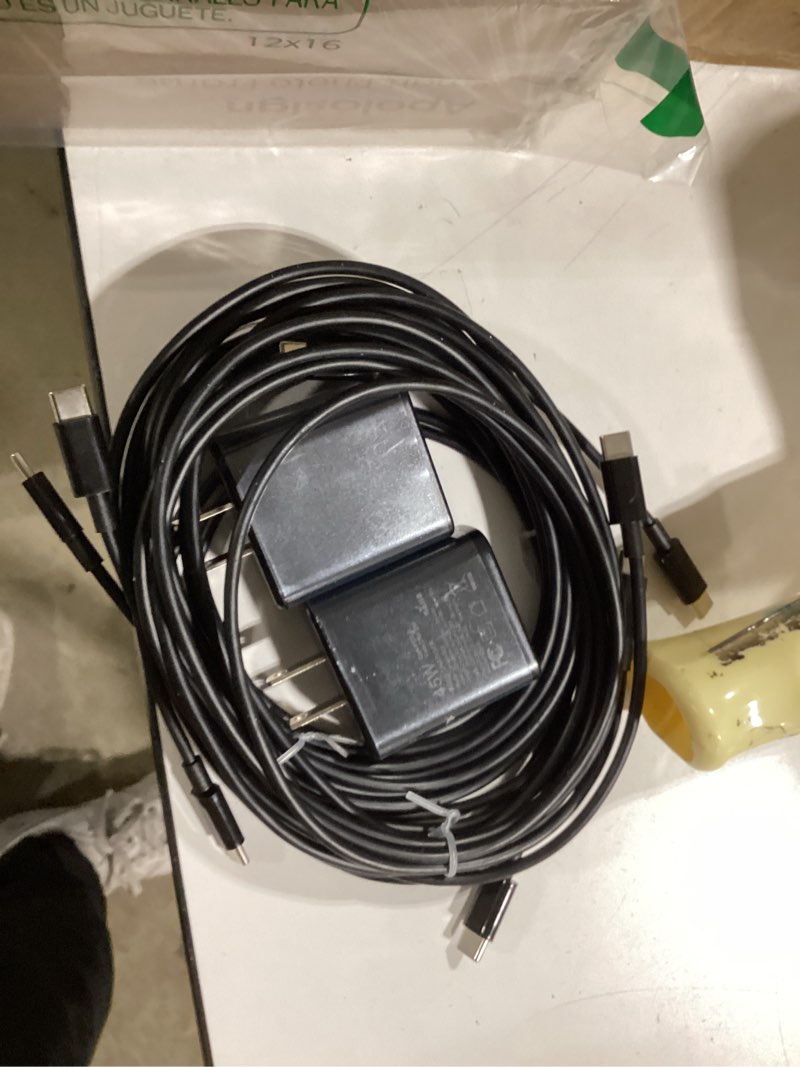 Condition photo showing Good Condition for 2pack 45w dual port super fast charger type c 10ft,usb c wall charging and long android phone charger cable cord for samsung galaxy s26 ultra/s25 plus/s25/s24+/s24 ultra/s23 ultra/s22 plus/s21/note 20 black 10 feet