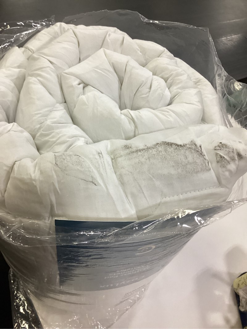 Condition photo showing As Is for CozyLux King Mattress Pad - Cotton Mattress Topper King Size up 8-21" Thick Mattresses, 450GSM Quilted Fitted Breathable & Soft Mattress Cover, Cooling Mattress Protector (78"x80", White) White King (78x80 inches)