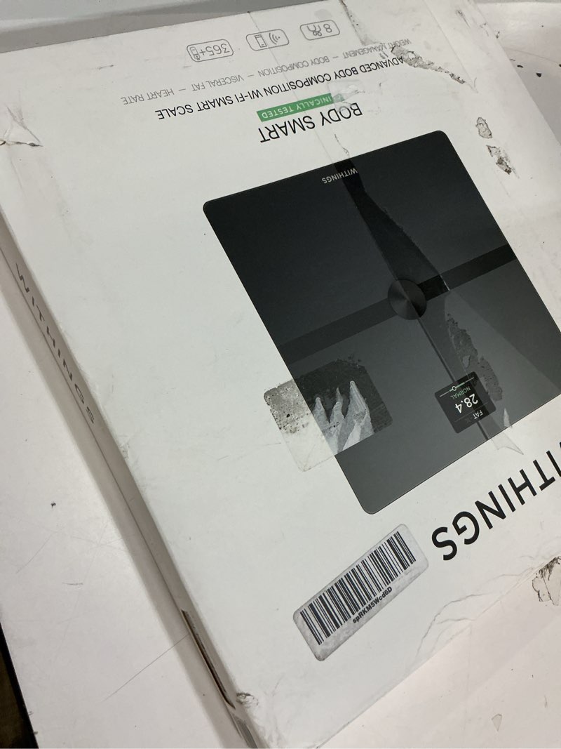 Condition photo showing New/Like New for WITHINGS Body Smart - Accurate Scale for Body Weight and Fat Percentage, Body Composition Wi-Fi and Bluetooth Weight Scale, Baby Weight Scale, Smart Scale Apple Health Compatible, Bathroom Scale