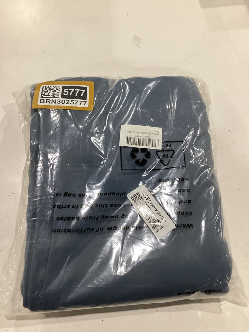 Condition photo showing Good Condition for chrisdowa blackout curtains 70 inches wide for bedroom - extra wide grommet thermal insulated room darkening curtains for living room (1 panel, stone blue, 70 x 84 inch) 70"w x 84"l (pack of 1) stone blue