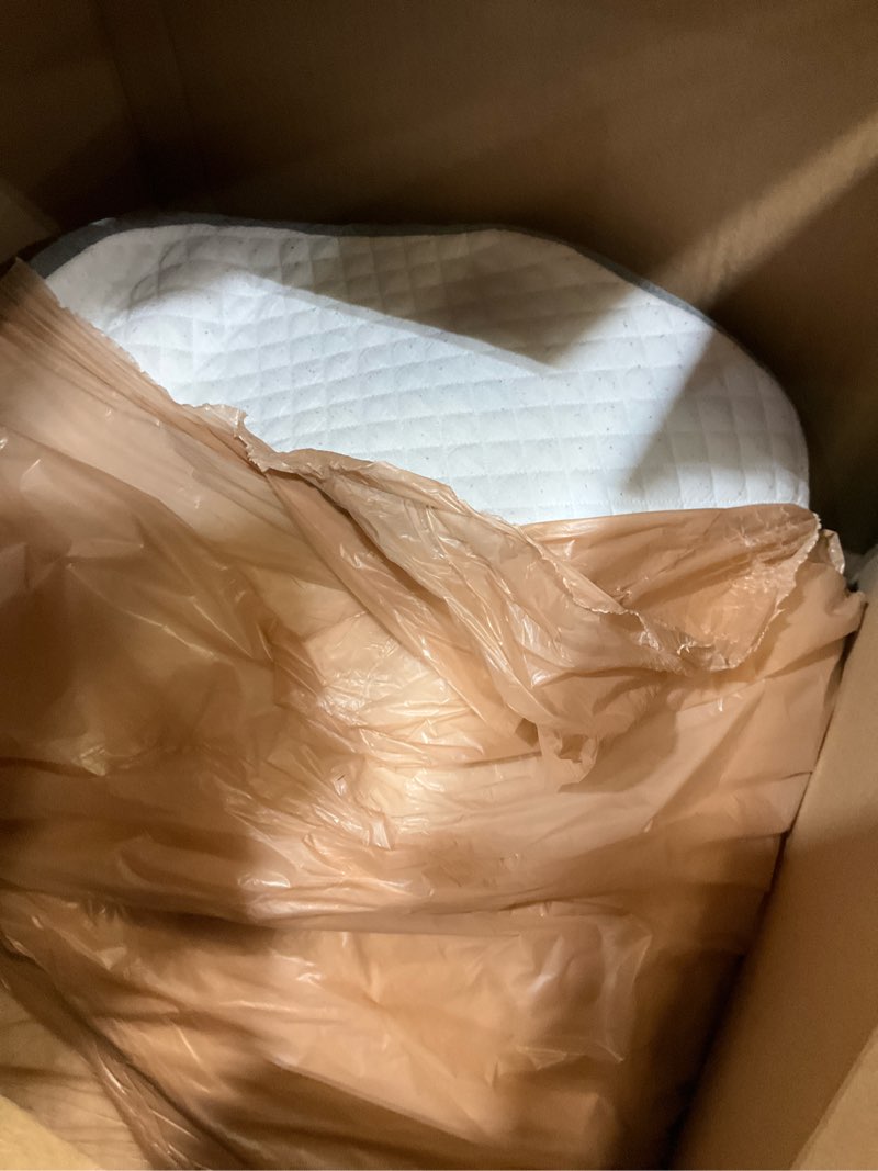 Condition photo showing As Is for royalay lumbar support pillow for bed, memory foam waist pillow for sleeping, ergonomic wedge pillow for back support, elevated body pillow with removable cover for side, back and stomach sleepers