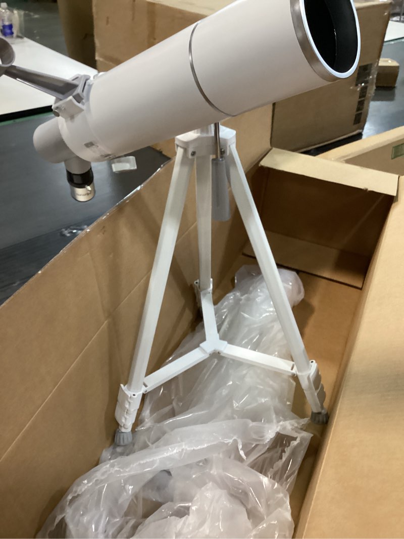 Condition photo showing As Is for Telescope for Adults and Beginners Astronomy, 90mm Aperture 800mm Refractor with 32X–240X Magnification,Fully Multi-Coated with AZ Mount Tripod & Carry Bag& Phone Adapter