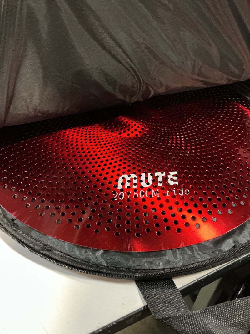 Condition photo showing New/Like New for arborea low volume cymbal pack - 14" hi hat, 16" & 18" crashes, 20" ride, 5-piece set with free cymbal bag & practice mute 14"16"18"20" red