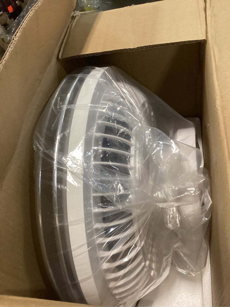 Condition photo showing Good Condition for Lowprofile Ceiling Fans with Light & App 19.7" RGB LED Light with Enclosed Fans and Bluetooth 6 Speeds Flush Mount Reversible Bladeless LED Fan with Color Changing Lights for Kids Room