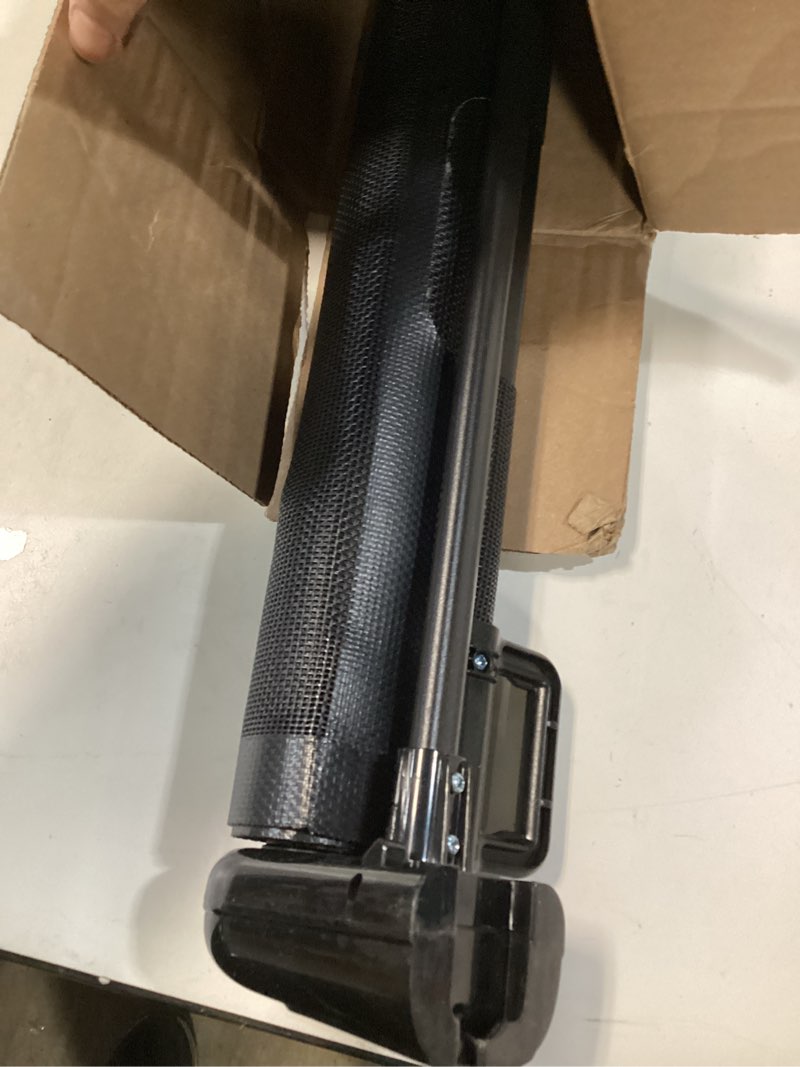 Condition photo showing As Is for Reinforced 60" Wide Retractable Baby Gates with Upgraded Rods - Bottom Anti-Escape, 5 ft Mesh Baby Gate Retractable Dog Gate Indoor Pet Gate Retractable Stair Gate Outdoor Retractable Gate, Black Black (33" Tall x 60" Wide)