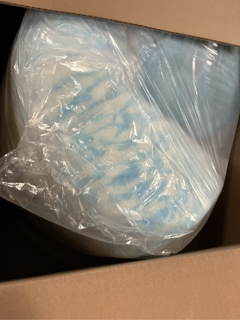 Condition photo showing As Is for SINWEEK 2 Inch Mattress Topper 5-Zone Memory Foam Mattress Topper Pressure Relief Soft Mattress Pad, CertiPUR-US Certified, Twin Size Blue Twin 2 Inch-Blue