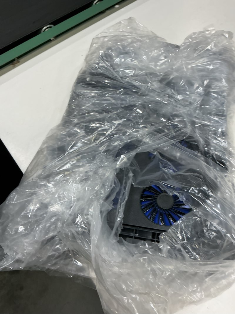 Condition photo showing Good Condition for ice coorel gaming laptop cooling pad with 8 cooling fans, laptop fan cooler pad for 15-17.3 inch, notebook cooler stand with 6 height adjustable, rgb cooling pad with two usb port + phone stand 8 fans