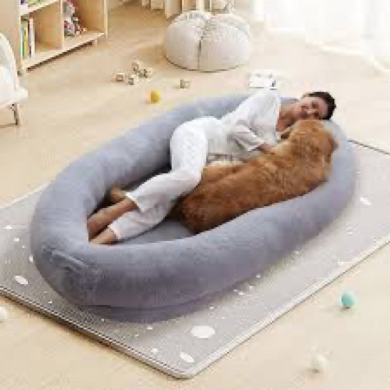 Human Dog Bed for People Large - Bean Bag Adult Size Giant Extra Sized for Kid Waterproof and Washab